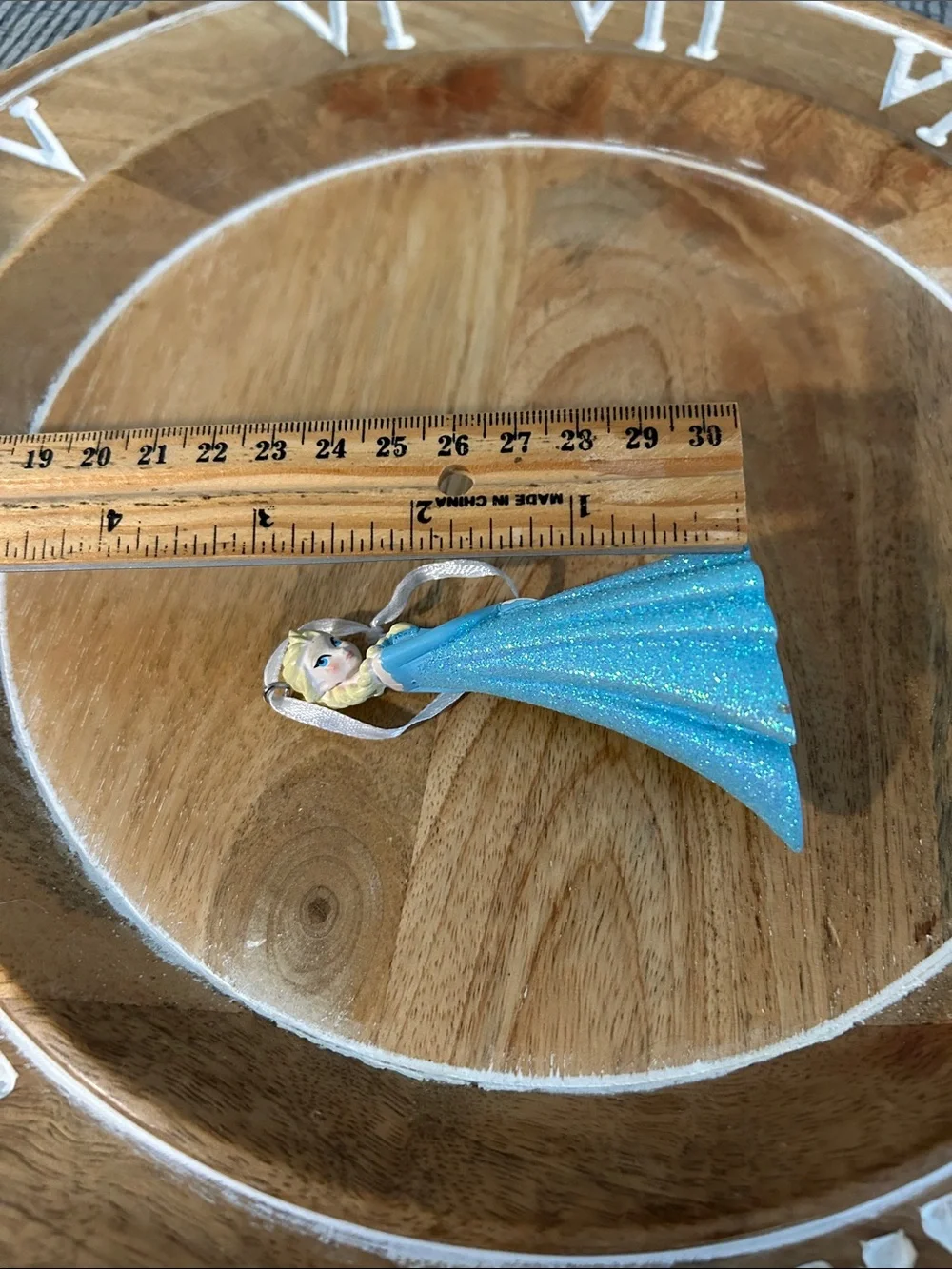 Disney frozen Elsa Christmas tree ornament wearing blue dress